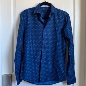 Nine West Men’s Slim Fit long sleeve, S 14-14 1/2 32/33 dress shirt